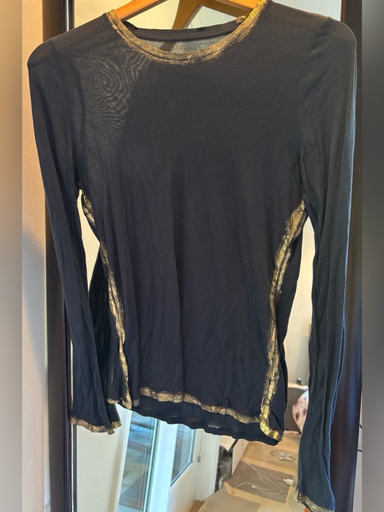 Zadig & Voltaire Tops - Navy sheer Zadig & Voltaire long sleeve top